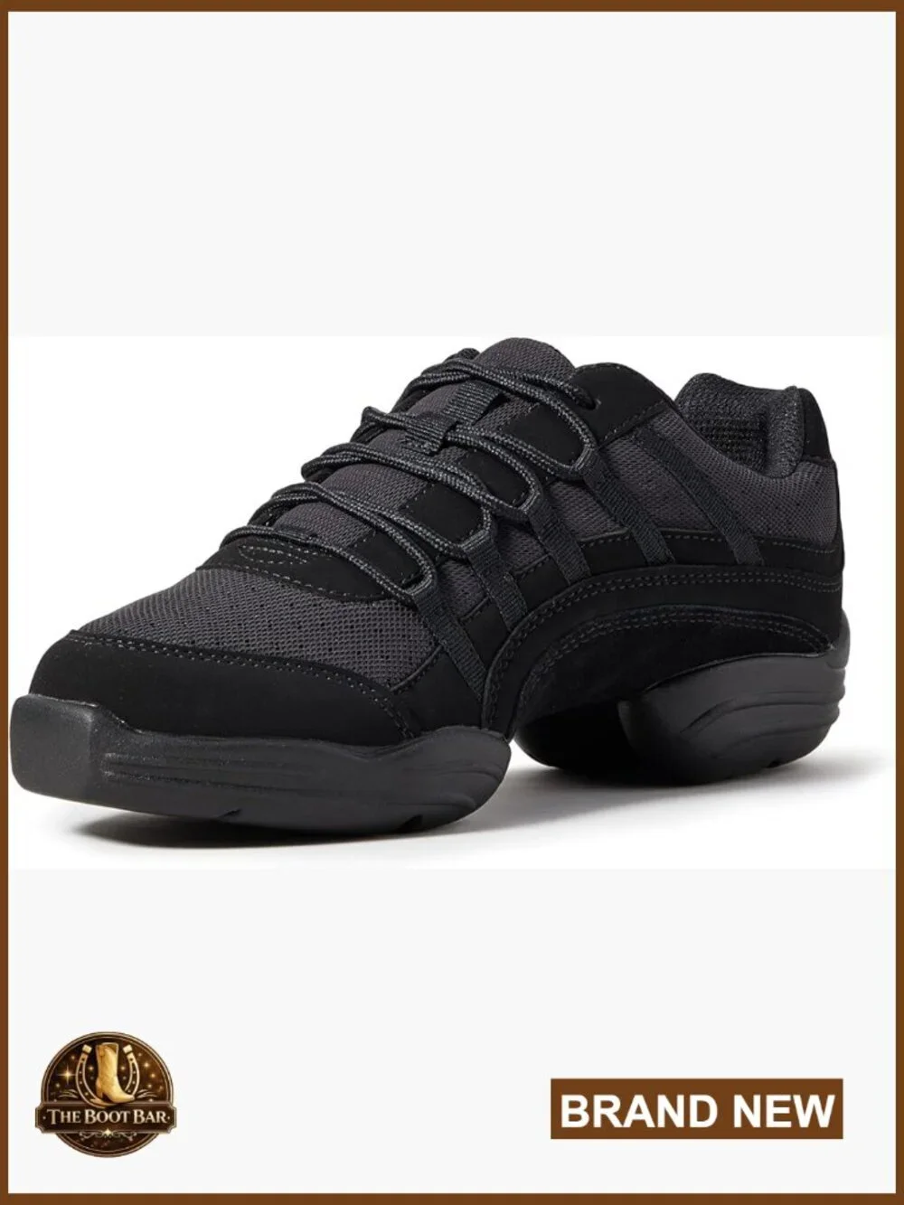 Split-Sole Dance Sneakers with Ventilated Arch and Lace-Up Closure